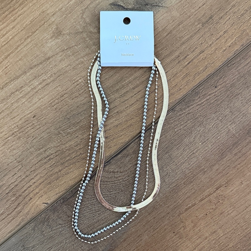 J.Crew multi-strand necklace set